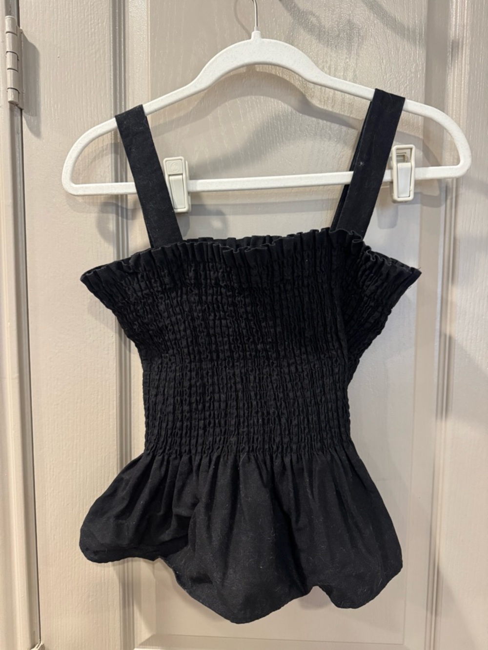 Socialite Black Peplum Tank Top - Women